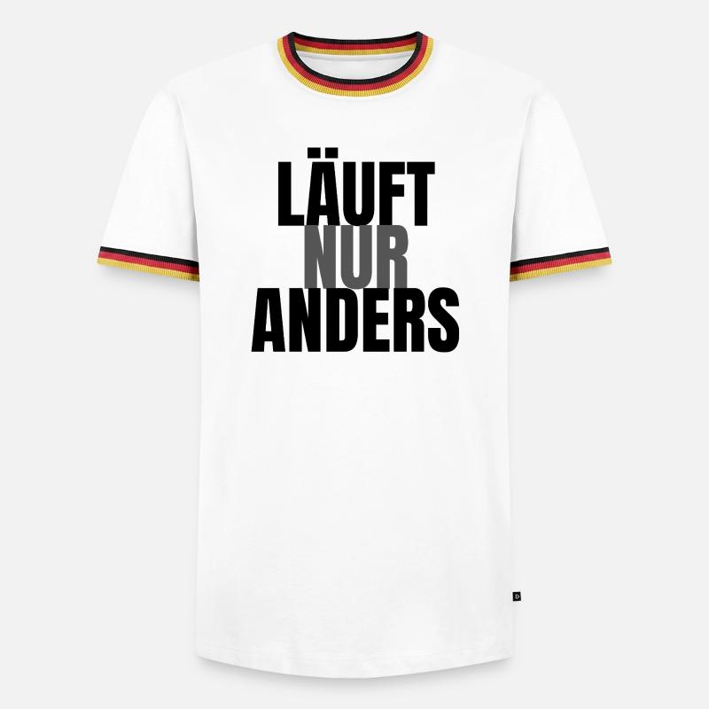It's just different - Men's Ringer Shirt - white/tricolour