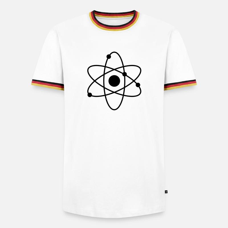 Atom - Men's Ringer Shirt - white/tricolour
