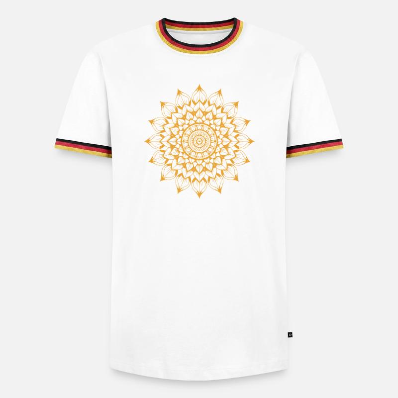 Mandala - Men's Ringer Shirt - white/tricolour