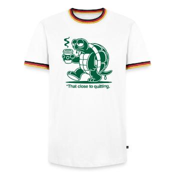 Grosse Fatigue - T-shirt contrasté Homme - blanc/tricolore - Devant - AI Model Female 172 light (172cm) & AI Model Male 185 light (185cm)