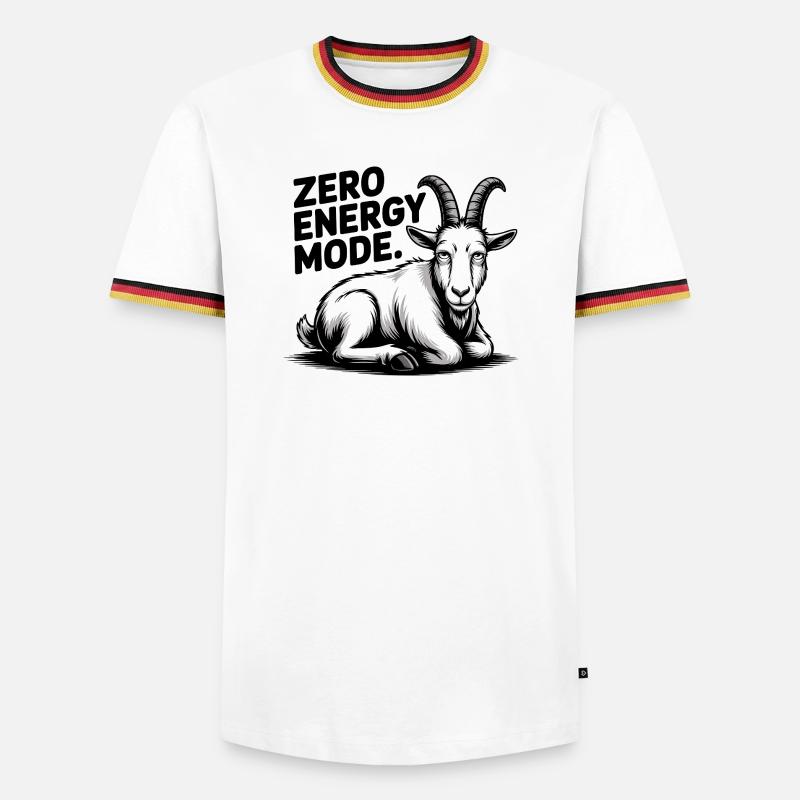 Zero Energy Mode Goat - Men's Ringer Shirt - white/tricolour