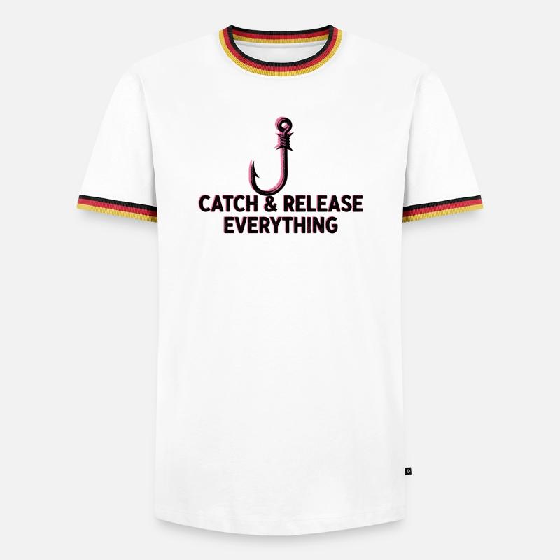 Catch & Release Everything - Men's Ringer Shirt - white/tricolour