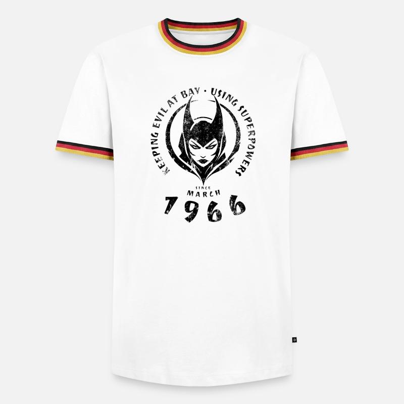 60. Birthday Using Superpowers Since 03/1966 - Men's Ringer Shirt - white/tricolour