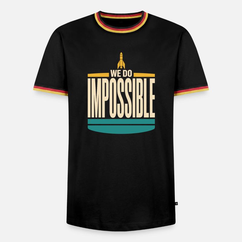 Rocket Science Rocket Scientist Aerospace - Men's Ringer Shirt - black/tricolour