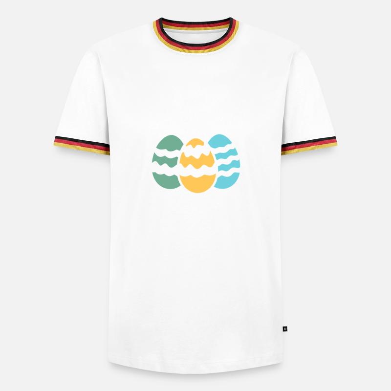 Easter egg hunt - Men's Ringer Shirt - black/tricolour