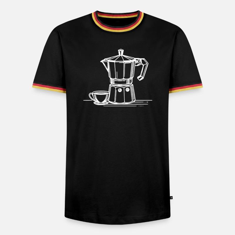 Bialetti - Men's Ringer Shirt - black/tricolour