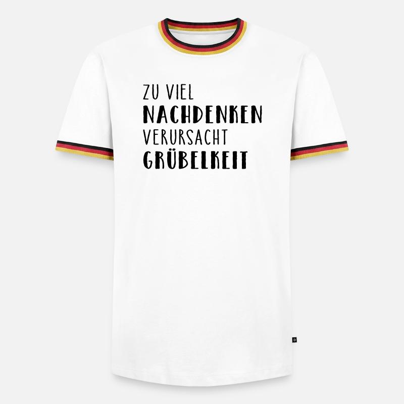 Brooding - Men's Ringer Shirt - white/tricolour