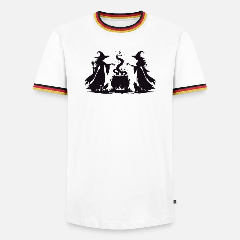 Witch's Cauldron Witch Magic Duo - Men's Ringer Shirt - white/tricolour