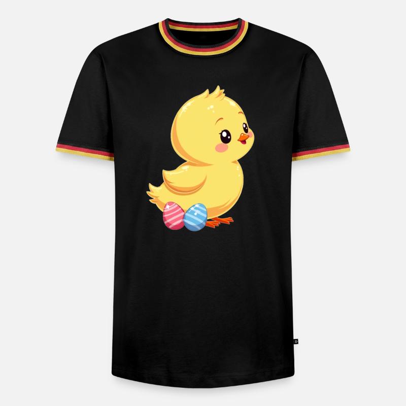 Chicks at Easter - Men's Ringer Shirt - black/tricolour