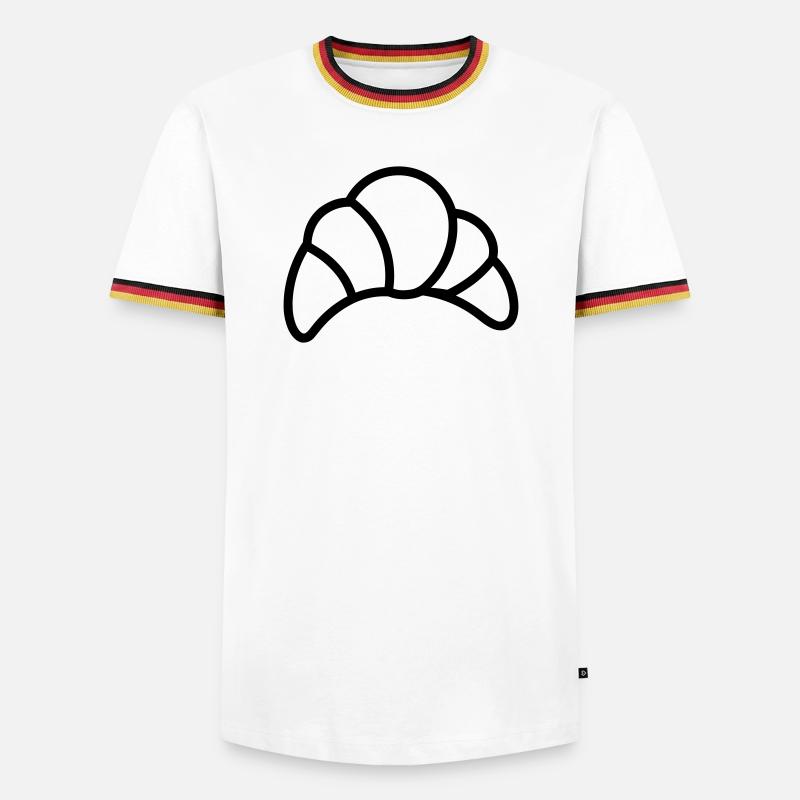 crescent - Men's Ringer Shirt - white/tricolour