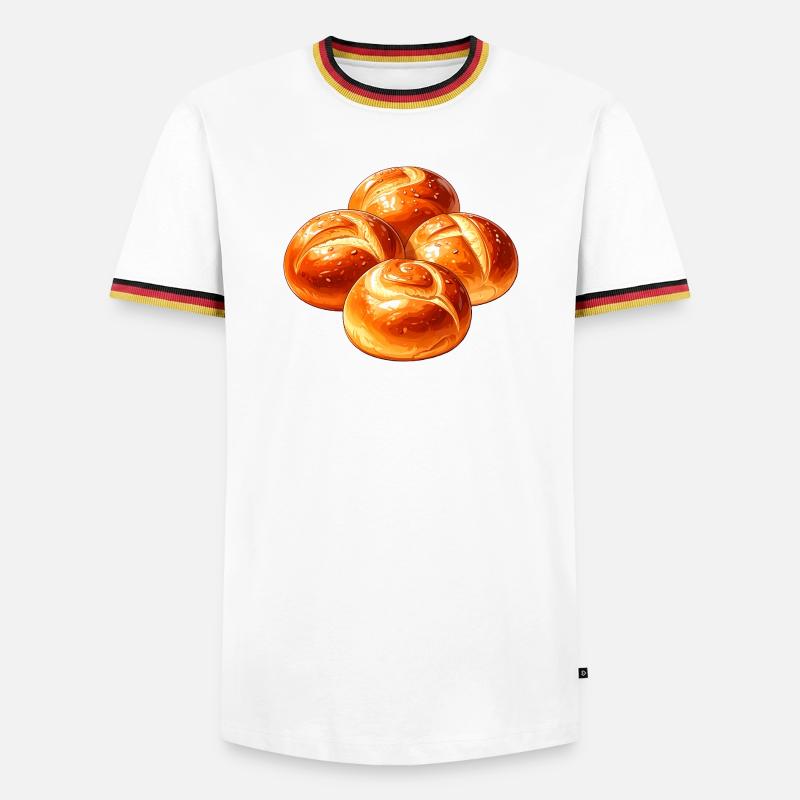 Roll - Men's Ringer Shirt - white/tricolour