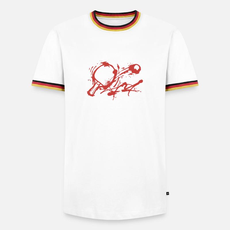 Spin Controller Graffiti - Männer Kontrast-T-Shirt - Weiß/Dreifarbig