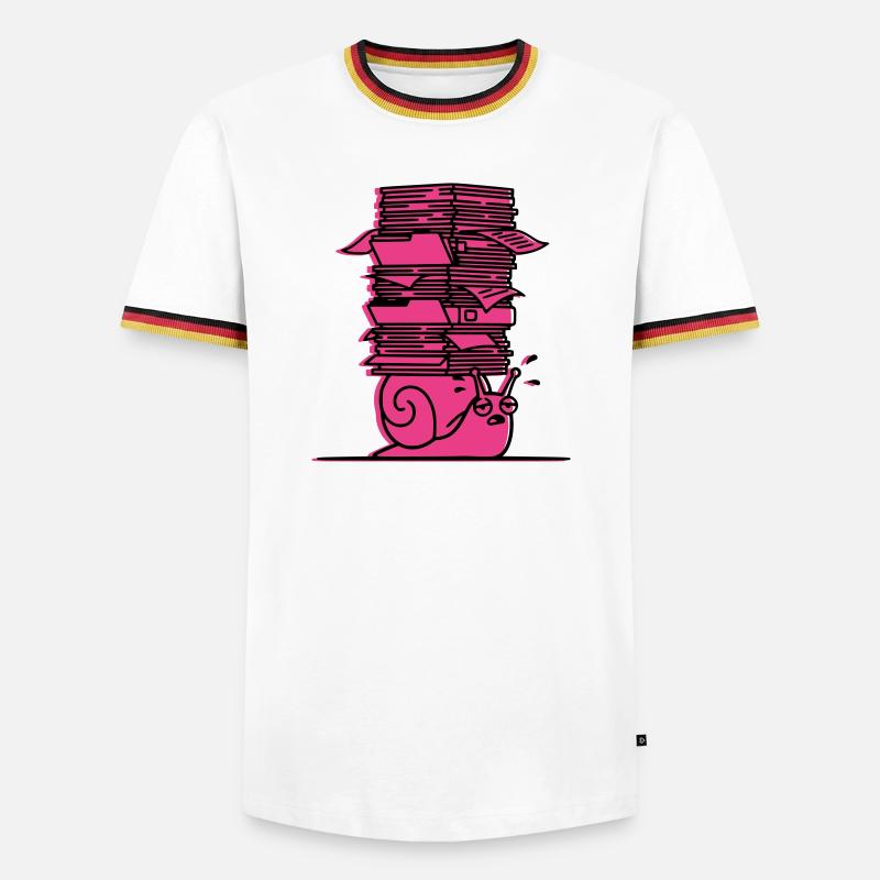 Snail Books Learning Comic - Men's Ringer Shirt - white/tricolour