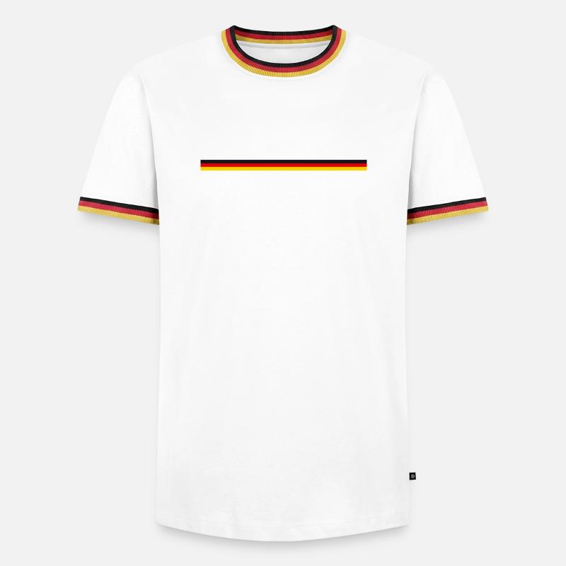 Dingolfing - Men's Ringer Shirt - white/tricolour