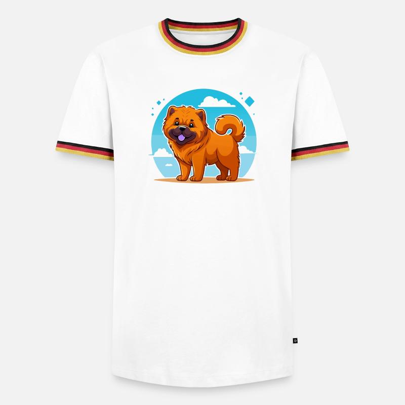 Chow-Chow (comic) - Men's Ringer Shirt - white/tricolour