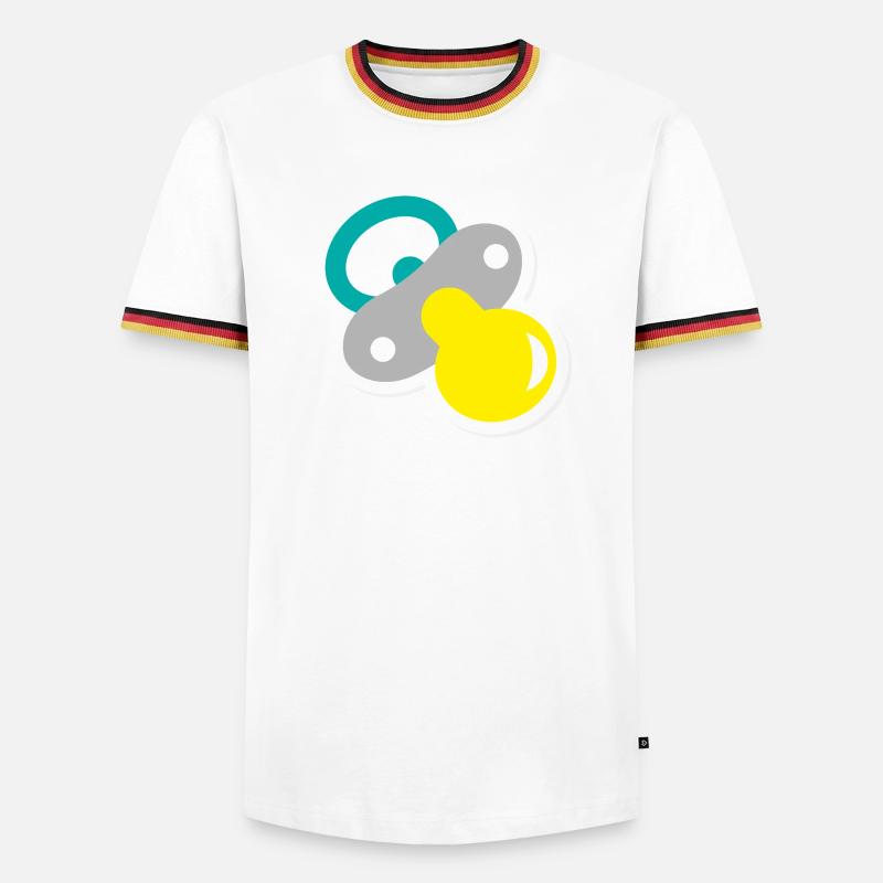 Pacifier - Men's Ringer Shirt - white/tricolour