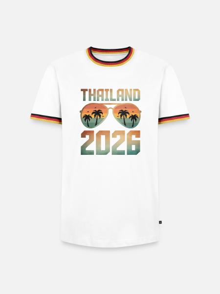 Thailand 2026 - Men's Ringer Shirt - white/tricolour