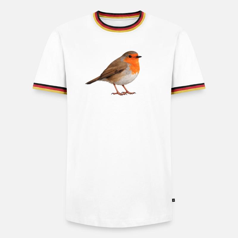 Robin - Men's Ringer Shirt - white/tricolour