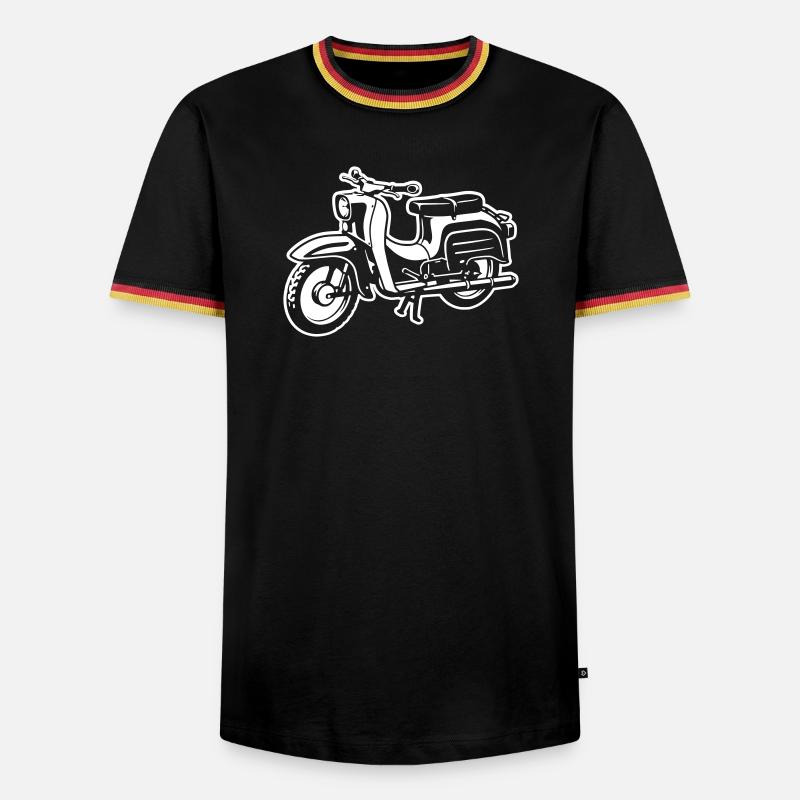 Schwalbe - Differenzbild - Männer Kontrast-T-Shirt - Schwarz/Dreifarbig
