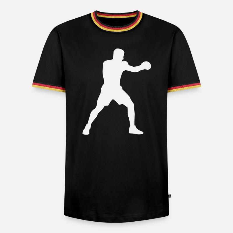 Boxsilhouette Power Boost - Men's Ringer Shirt - black/tricolour