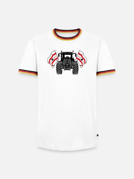 Drenthe_Tractor_Pride - Men's Ringer Shirt - white/tricolour