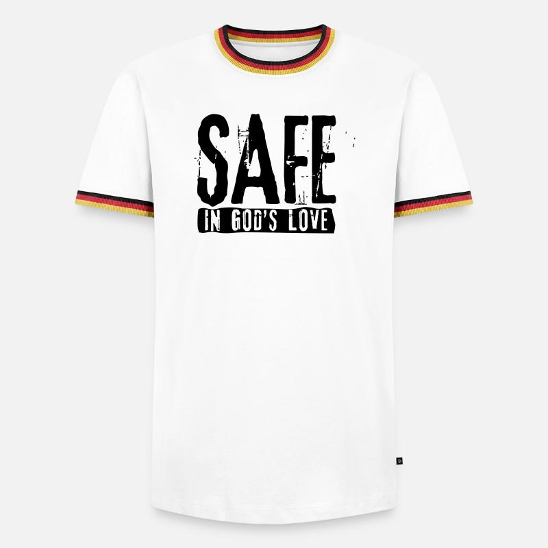 safe - Men's Ringer Shirt - white/tricolour
