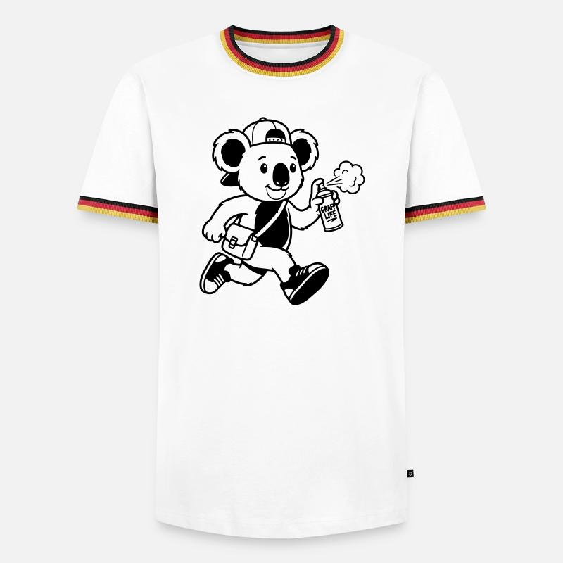 graffiti - Men's Ringer Shirt - white/tricolour