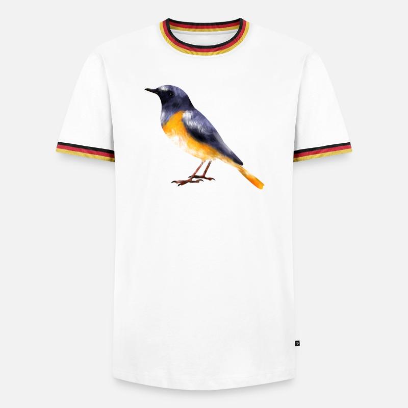 Redstart - Men's Ringer Shirt - white/tricolour