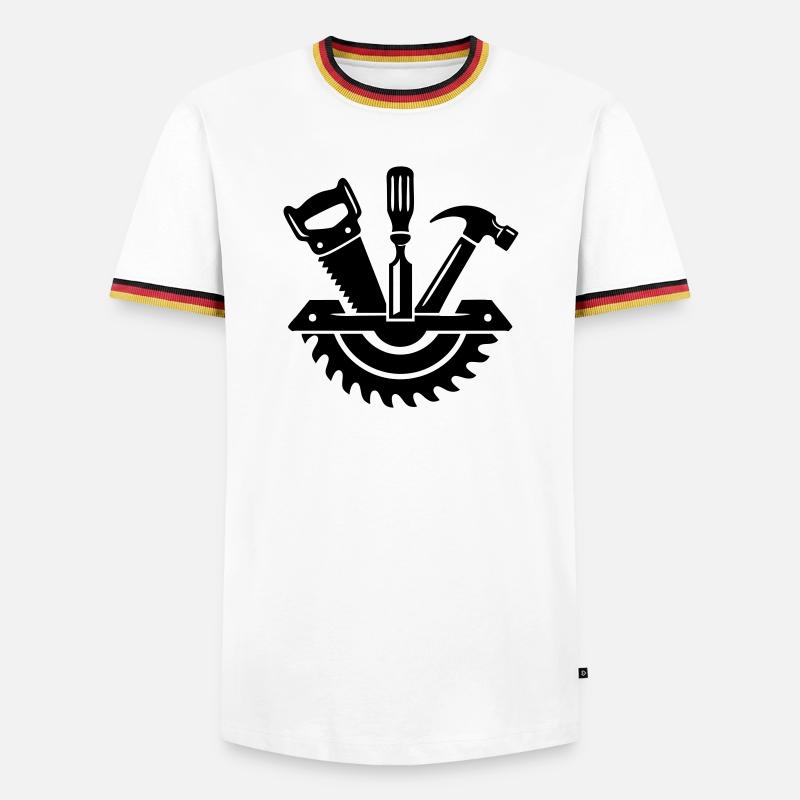 Carpenter Tool – Carpenter Logo - Men's Ringer Shirt - white/tricolour
