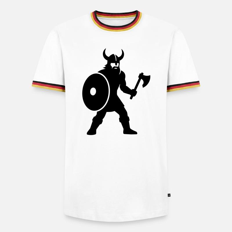 Viking - Men's Ringer Shirt - white/tricolour