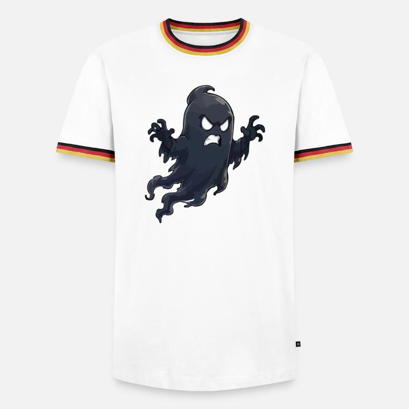 Wütender Schatten Geist - Männer Kontrast-T-Shirt - Weiß/Dreifarbig