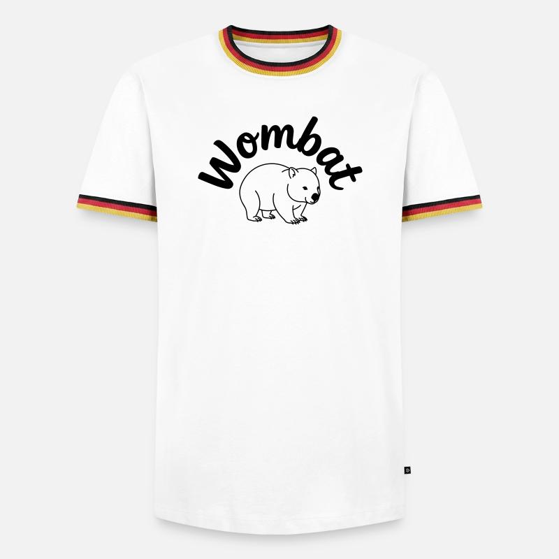 Wombat - T-shirt contrasté Homme - blanc/tricolore