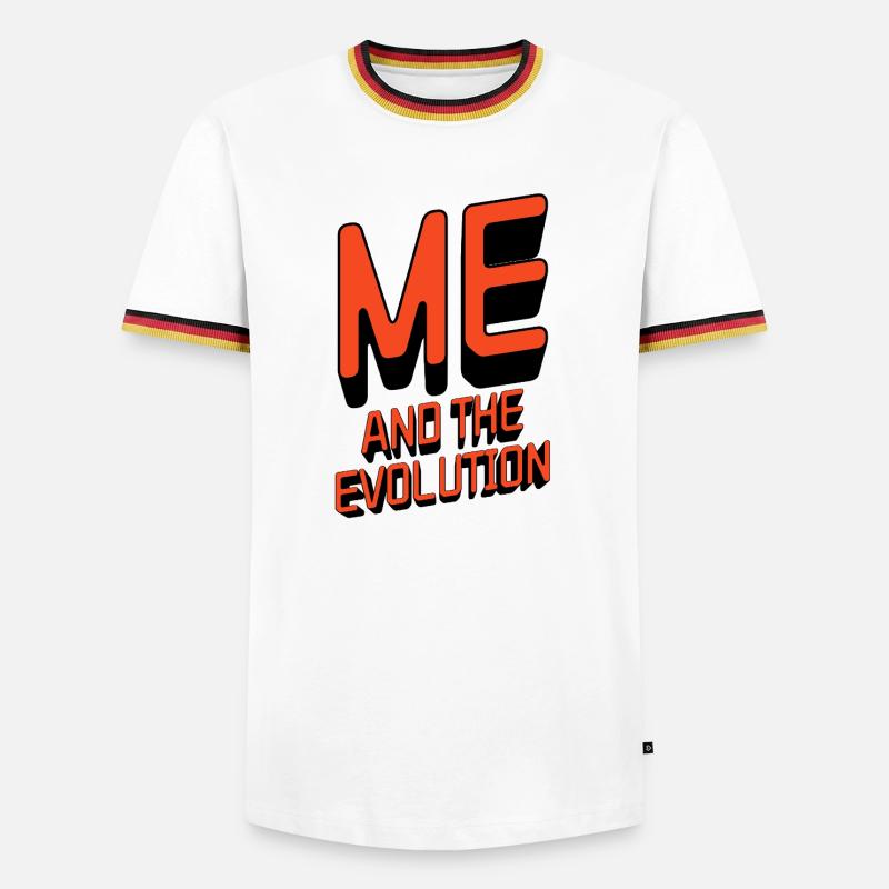 Moi et l’évolution - T-shirt contrasté Homme - blanc/tricolore
