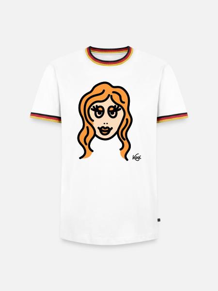 Virgo tall - Men's Ringer Shirt - white/tricolour