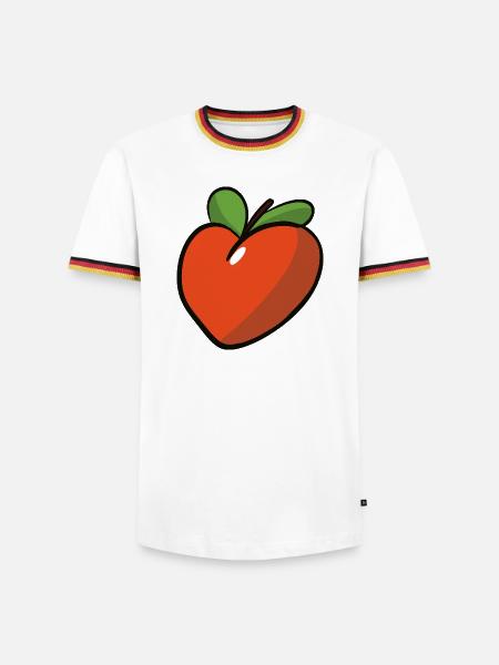 Peche_coeur - Men's Ringer Shirt - white/tricolour