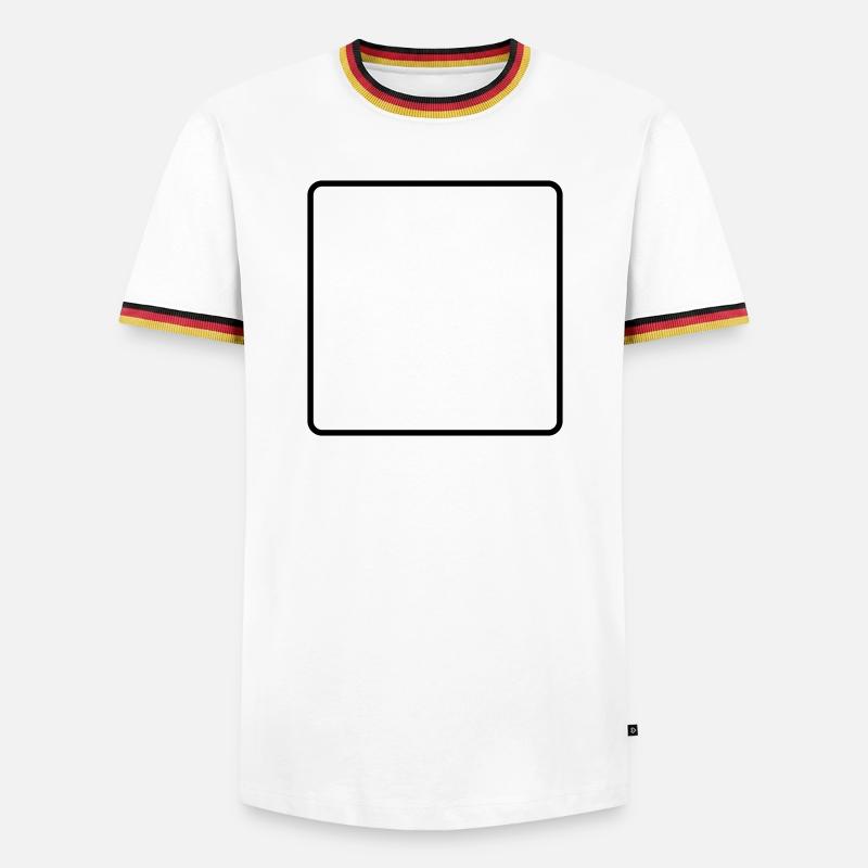 Frame Empty - Men's Ringer Shirt - white/tricolour
