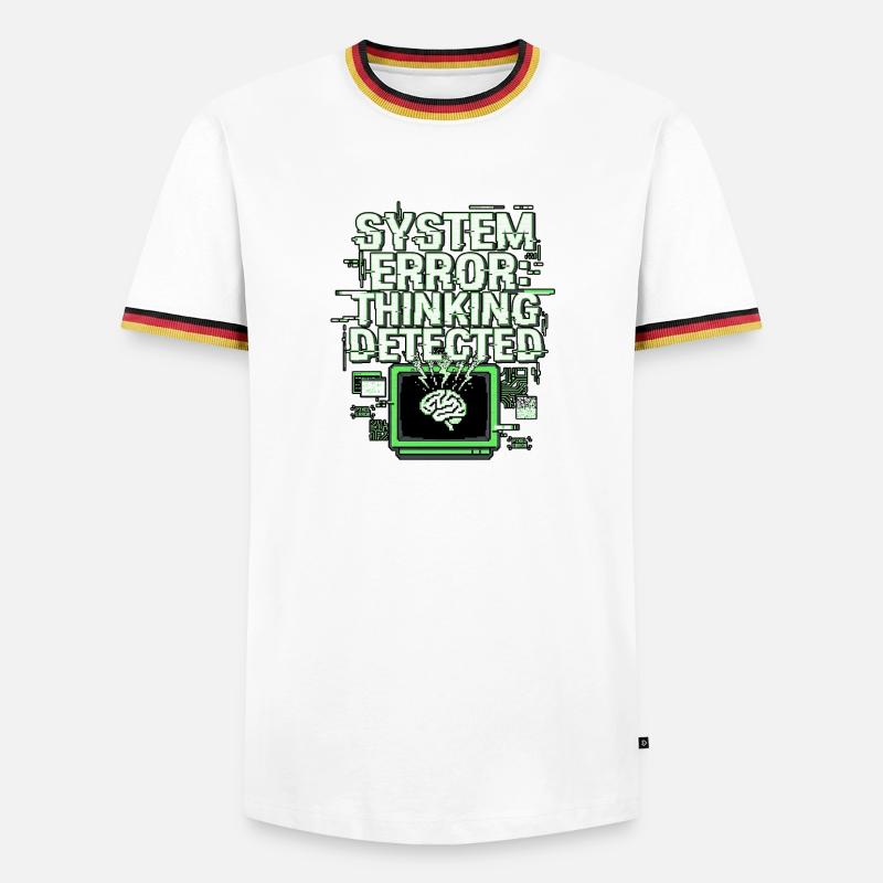 System Error - Men's Ringer Shirt - white/tricolour