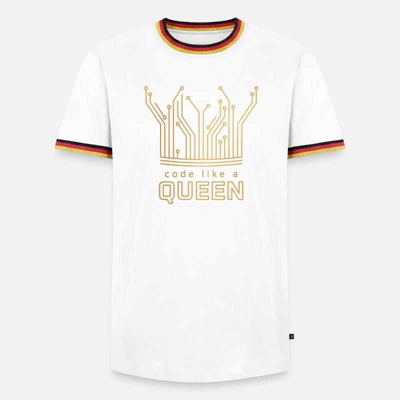 Code Like a Queen - Men's Ringer Shirt - white/tricolour