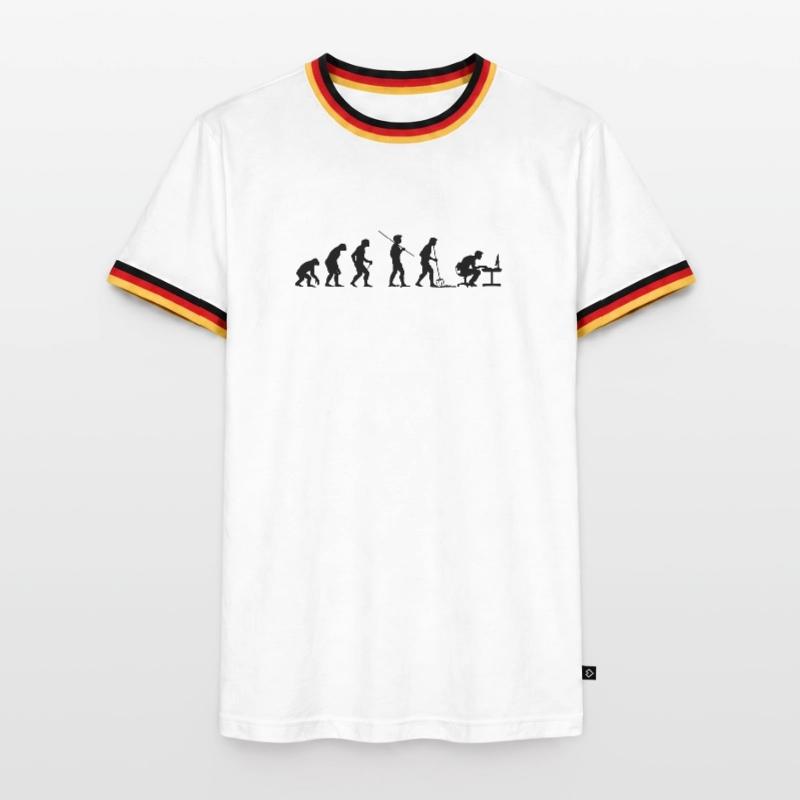 Programmeur Computer Freak Evolution T-shirt contrasté Homme