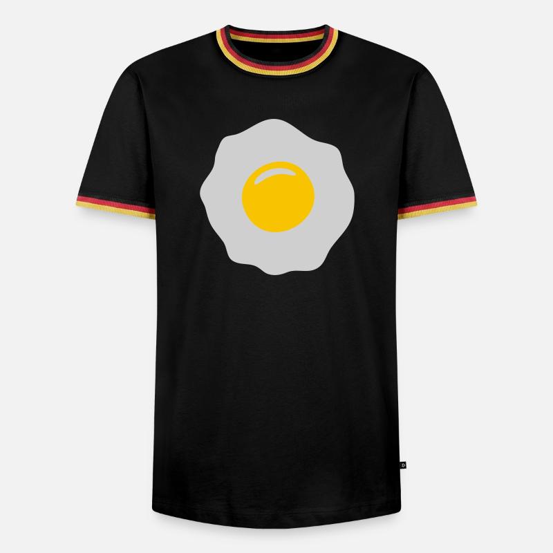 egg ei spiegelei - Men's Ringer Shirt - black/tricolour