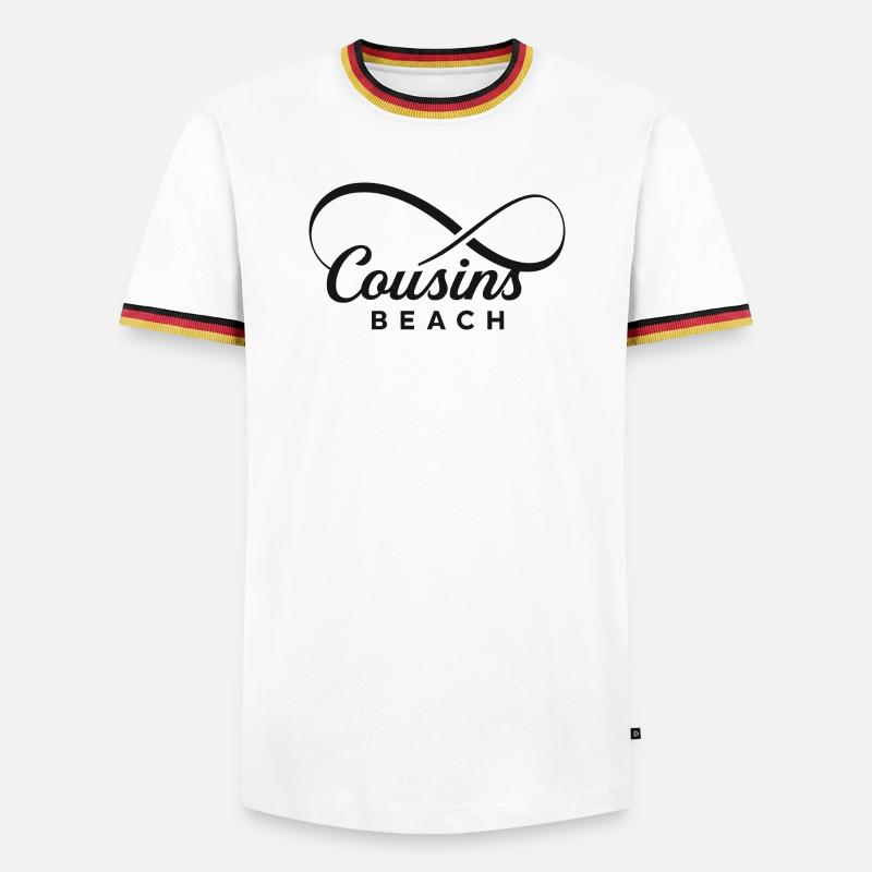 Cousins Beach – Infinity - Männer Kontrast-T-Shirt - Weiß/Dreifarbig