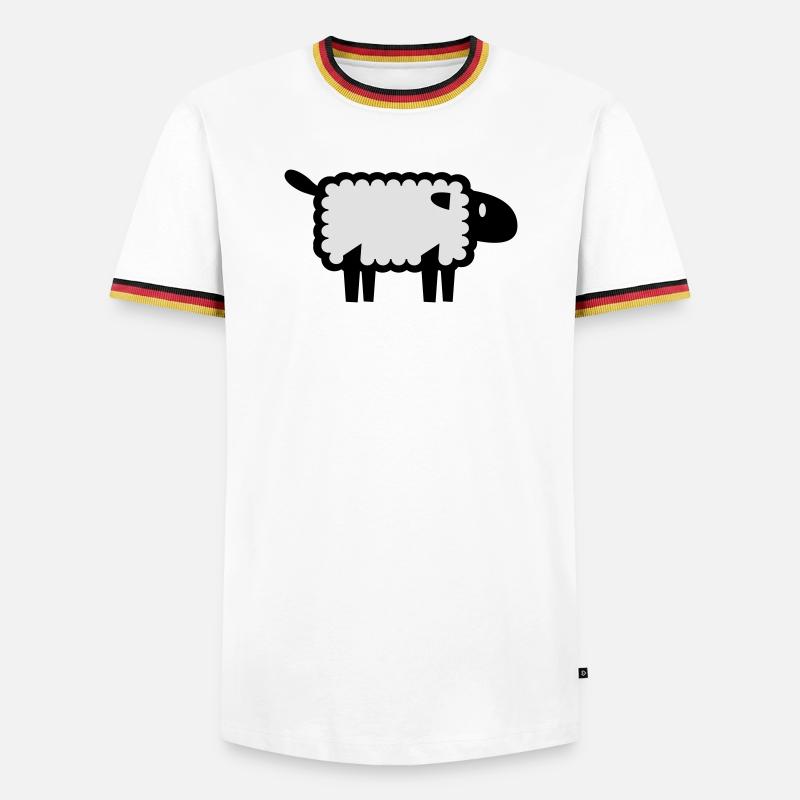 sheep - Men's Ringer Shirt - white/tricolour