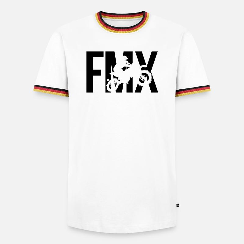 FMX - Men's Ringer Shirt - white/tricolour