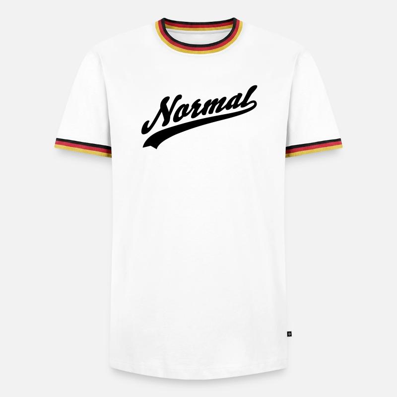 normal - Men's Ringer Shirt - white/tricolour