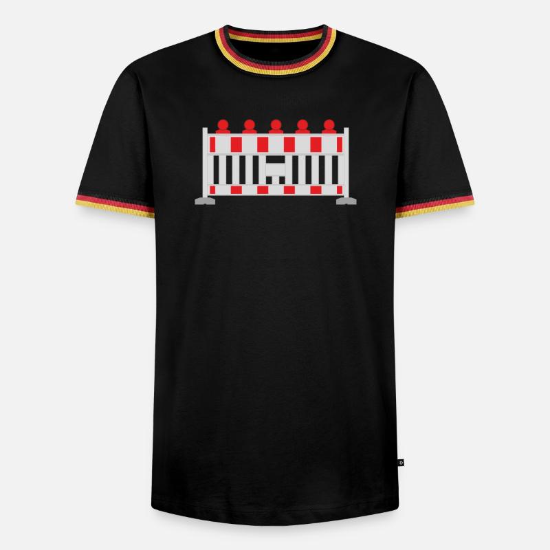 construction - Men's Ringer Shirt - black/tricolour