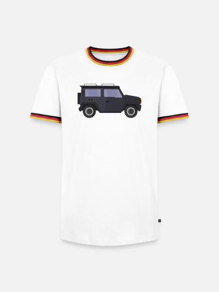 Jeep - T-shirt contrasté Homme - blanc/tricolore