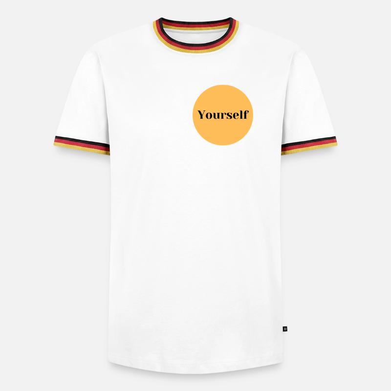 CTRL Yourself - Men's Ringer Shirt - white/tricolour