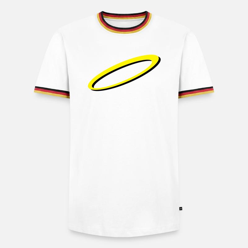 Aureole - Men's Ringer Shirt - white/tricolour