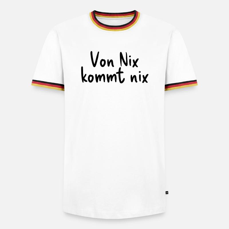 Nothing comes from nothing - Men's Ringer Shirt - white/tricolour