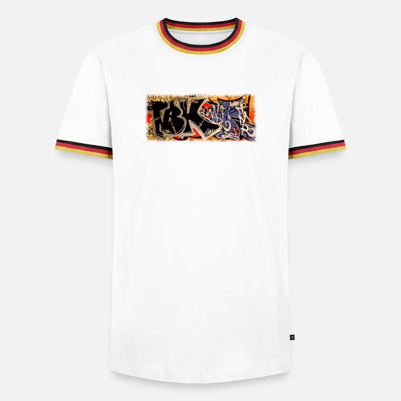 Graffiti - Men's Ringer Shirt - white/tricolour